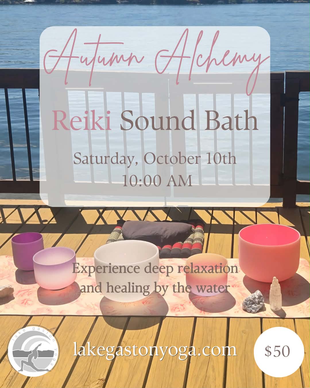 Lake Gaston Yoga | Dock Yoga | Autumn Alchemy 2026